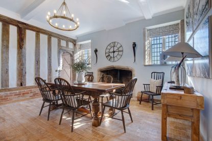 The dining room at The Priory Retreat, Essex