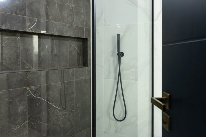 A bathroom at Panorama Point, Cornwall