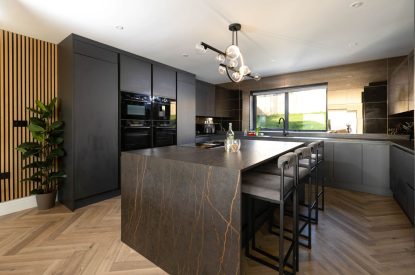 The kitchen at Panorama Point, Cornwall