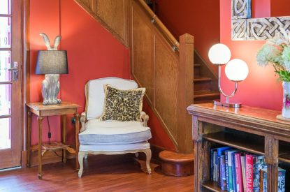 The entrance at An Taigh Geal, Argyll and Bute