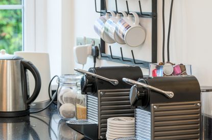 Coffee machines at An Taigh Geal, Argyll and Bute