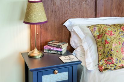 A super-king size bedroom at An Taigh Geal, Argyll and Bute