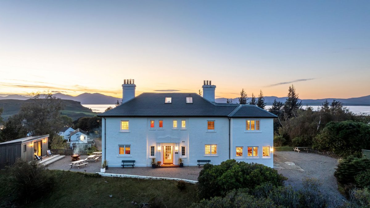 The exterior of An Taigh Geal, Argyll and Bute