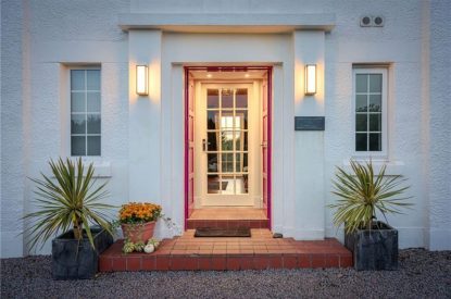 The entrance to An Taigh Geal, Argyll and Bute