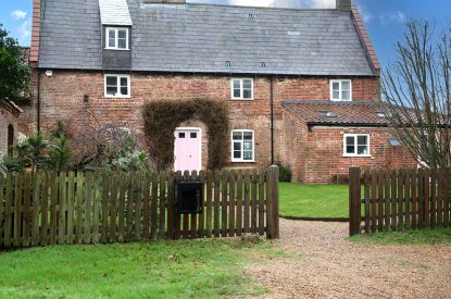 The entrance at Buxton Farmhouse, Norfolk