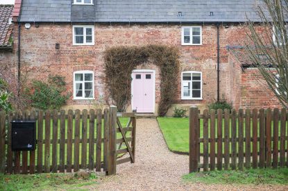 The entrance at Buxton Farmhouse, Norfolk