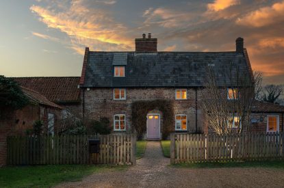 Evening at Buxton Farmhouse, Norfolk