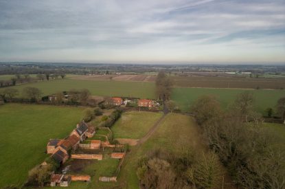 Countryside views at Buxton Farmhouse, Norfolk