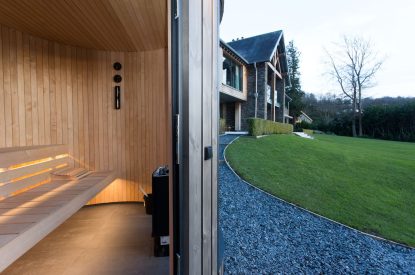 The sauna at Lake View Lodge, Lake District