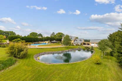 The lake at Broadridge Manor, Devon