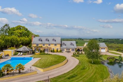 The extensive grounds at Broadridge Manor, Devon
