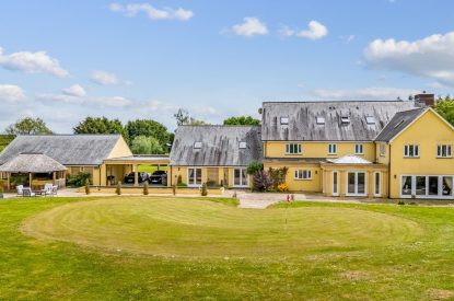 The putting green at Broadridge Manor, Devon