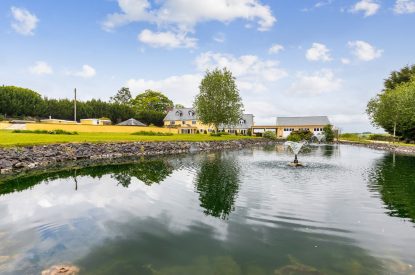 The lake at Broadridge Manor, Devon