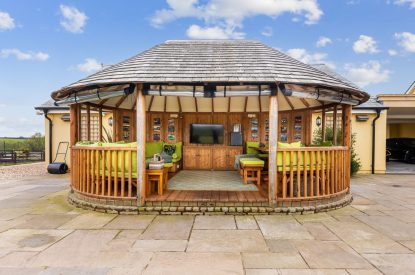 The gazebo at Broadridge Manor, Devon