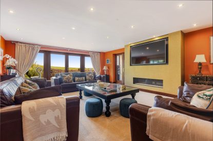 The sitting room at Broadridge Manor, Devon