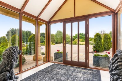The entrabce porch at Broadridge Manor, Devon