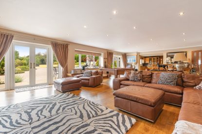The living room at Broadridge Manor, Devon