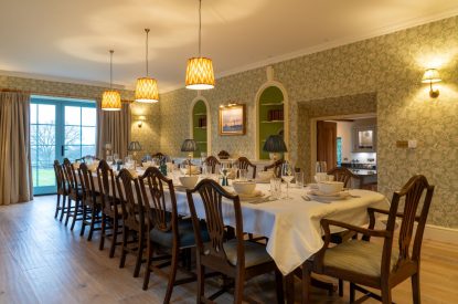 The dining room at Parkview Farmhouse, Somerset