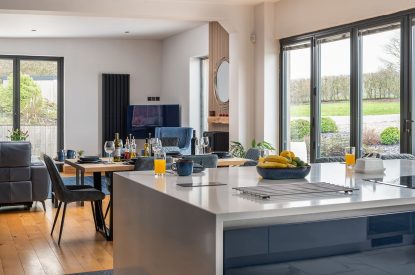 The kitchen at The Tractor Shed, Worcestershire
