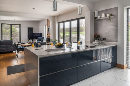 The kitchen at The Tractor Shed, Worcestershire