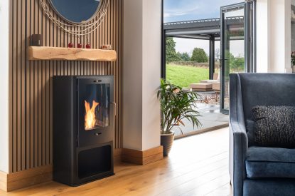 The living room at The Tractor Shed, Worcestershire