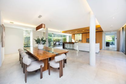 The dining kitchen at Lunar, Hertfordshire