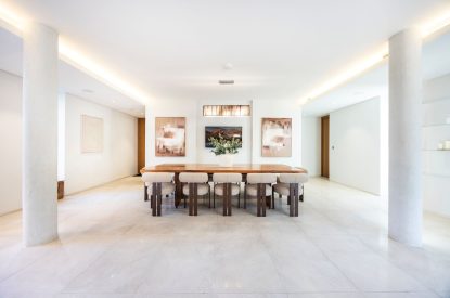 The dining room at Lunar, Hertfordshire