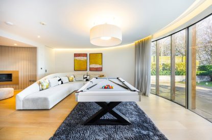 The pool table at Lunar, Hertfordshire