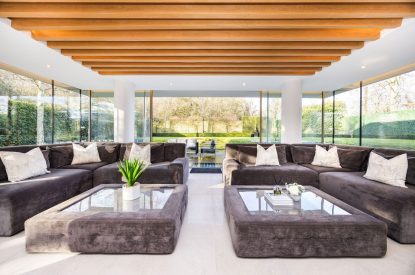 The living room at Lunar, Hertfordshire