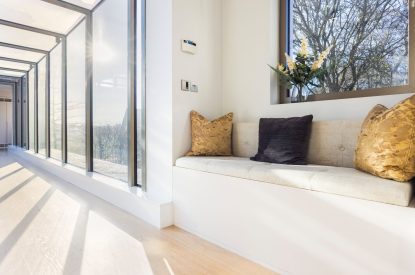 Seating area at Lunar, Hertfordshire