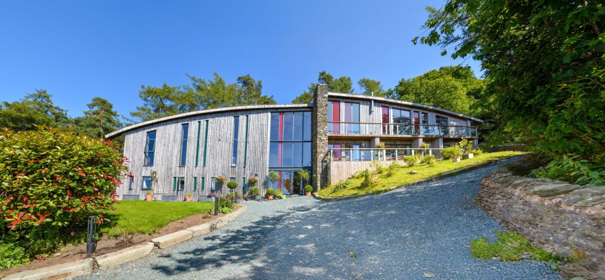 The exterior of Silver Crescent House, Lake District
