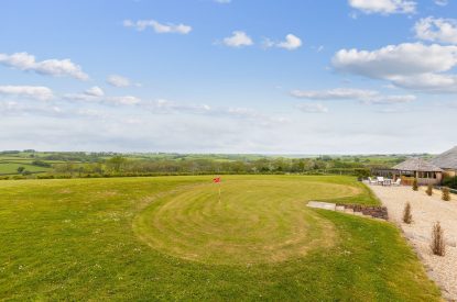 The putting green at Broadridge Manor, Devon
