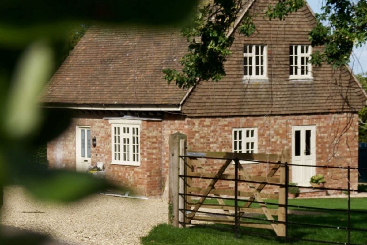 The entrance to Muntjac Cottage, Lincolnshire