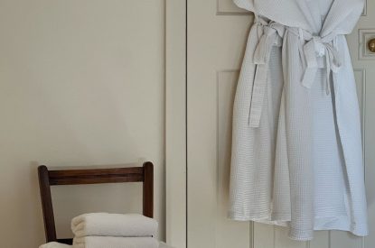 The double bedroom at Muntjac Cottage, Lincolnshire