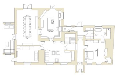 The floorplan of Parkview Farmhouse, Somerset