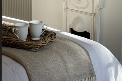 The double bedroom at Muntjac Cottage, Lincolnshire