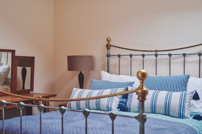 A double bedroom at Barn Owl Lodge, Peak District