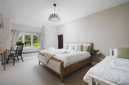 A bedroom at Holwell Farmhouse, Devon