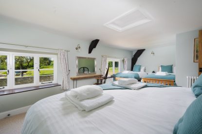 A bedroom at Holwell Farmhouse, Devon