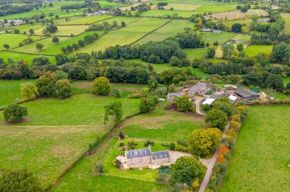 The rolling countryside views surrounding Tinkers Folly, Yorkshire
