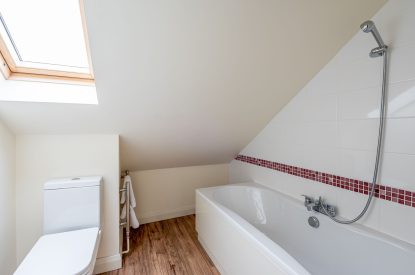 The en-suite in the master bedroom at Tinkers Folly, Yorkshire