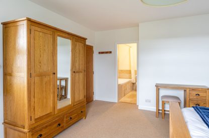 The wardrobe in a king-size bedroom at Tinkers Folly, Yorkshire