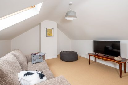 The snug next to the master bedroom at Tinkers Folly, Yorkshire