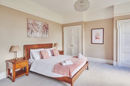 A double bedroom at Oakfield, Somerset