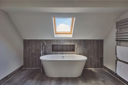 The free standing bath at Oakfield, Somerset