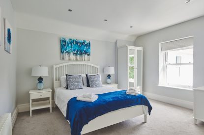 A double bedroom at Oakfield, Somerset