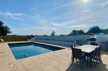 The swimming pool at Oakfield, Somerset