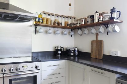 The kitchen at Riverside View, Chiltern Hills