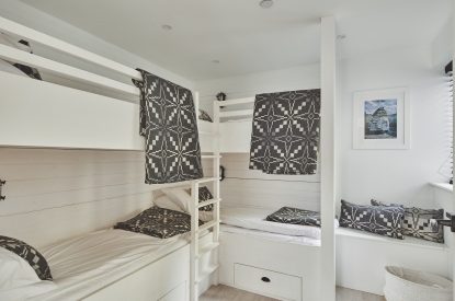 A bedroom at Ty Megan, Gower