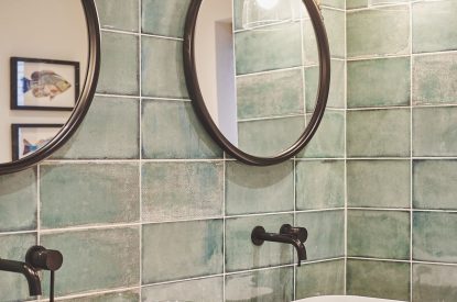 A bathroom at Ty Megan, Gower